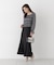 ＜a／mie＞シャーリングフリルキャンディースリーブブラウス 26AW