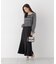 ＜a／mie＞シャーリングフリルキャンディースリーブブラウス 26AW