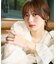 ＜a／mie＞シャーリングフリルキャンディースリーブブラウス 26AW