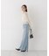 ＜a／mie＞シャーリングフリルキャンディースリーブブラウス 26AW