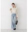 ＜a／mie＞シャーリングフリルキャンディースリーブブラウス 26AW