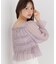 ＜a／mie＞シャーリングフリルキャンディースリーブブラウス 26AW