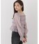 ＜a／mie＞シャーリングフリルキャンディースリーブブラウス 26AW