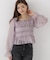 ＜a／mie＞シャーリングフリルキャンディースリーブブラウス 26AW