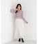 ＜a／mie＞シャーリングフリルキャンディースリーブブラウス 26AW