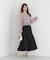 ＜a／mie＞シャーリングフリルキャンディースリーブブラウス 26AW