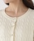 ＜加藤栞さん着用＞＜a／mie＞ケーブルニットカーディガン