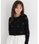 ＜a／mie＞エンブロイダリーモールカーディガン 26AW