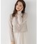 ＜a／mie＞エンブロイダリーモールカーディガン 26AW