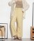 ベルト付きセミワイドツイルパンツ