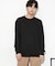 ワッフルリブパッチクルーネックTシャツ