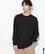 ワッフルリブパッチクルーネックTシャツ