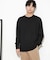 ワッフルリブパッチクルーネックTシャツ