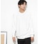 ワッフルリブパッチクルーネックTシャツ
