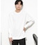 ワッフルリブパッチクルーネックTシャツ