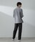 「ICE FLOW LINEN」バンドカラーシャツ 長袖