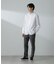 「ICE FLOW LINEN」バンドカラーシャツ 長袖