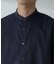 「ICE FLOW LINEN」バンドカラーシャツ 長袖