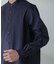 「ICE FLOW LINEN」バンドカラーシャツ 長袖