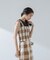 RITA ROW／Checkered smocked body top