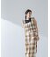 RITA ROW／Checkered smocked body top