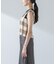 RITA ROW／Checkered smocked body top