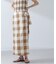 RITA ROW／Checkered pareo skirt
