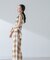 RITA ROW／Checkered pareo skirt
