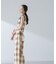 RITA ROW／Checkered pareo skirt