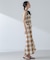 RITA ROW／Checkered pareo skirt