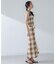 RITA ROW／Checkered pareo skirt
