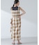 RITA ROW／Checkered pareo skirt