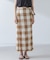 RITA ROW／Checkered pareo skirt