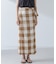 RITA ROW／Checkered pareo skirt