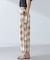 RITA ROW／Checkered pareo skirt