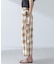 RITA ROW／Checkered pareo skirt