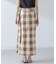 RITA ROW／Checkered pareo skirt