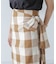 RITA ROW／Checkered pareo skirt