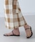 RITA ROW／Checkered pareo skirt
