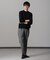 「毛玉レスニット」 ファインゲージクルーネック