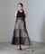 ESTHE／Tiered Tulle Cut-Out MaxiDress