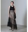 ESTHE／Tiered Tulle Cut-Out MaxiDress