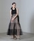 ESTHE／Tiered Tulle Cut-Out MaxiDress