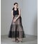 ESTHE／Tiered Tulle Cut-Out MaxiDress