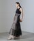 ESTHE／Tiered Tulle Cut-Out MaxiDress