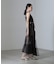 ESTHE／Tiered Tulle Cut-Out MaxiDress