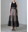 ESTHE／Tiered Tulle Cut-Out MaxiDress