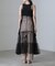 ESTHE／Tiered Tulle Cut-Out MaxiDress