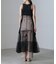 ESTHE／Tiered Tulle Cut-Out MaxiDress