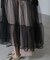 ESTHE／Tiered Tulle Cut-Out MaxiDress